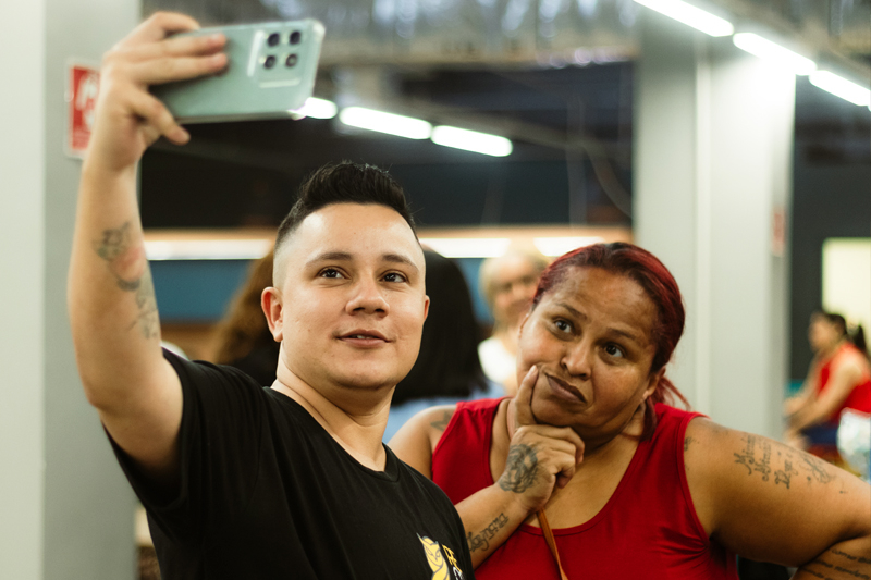 Andrey Baz (&agrave; esquerda) - Foto: Michel Mota | A&ccedil;&atilde;o Pela Paz