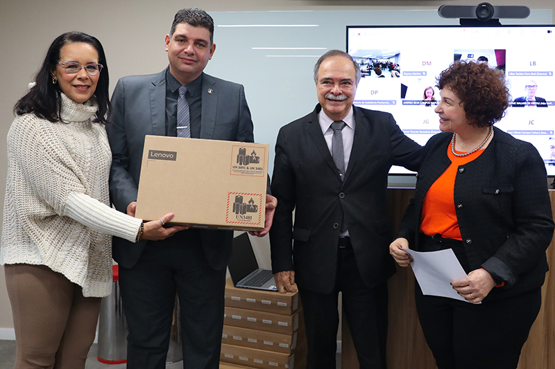 Cel. Eunice Godinho, Dr. Rodrigo Andrade, Dr. Luiz Antonio Cardoso e Solange Senese - Foto: Lucas Claudiano | TJSP