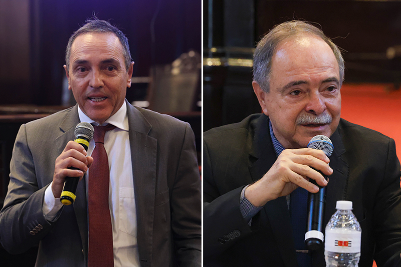 Desembargadores Gilberto Leme Marcos Garcia e Luiz Antonio Cardoso - Foto: Lucas Claudiano | Imprensa TJSP