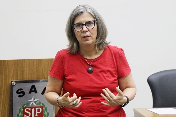 Regina Borowski Tedeschi durante Constelações Familiares - Foto: divulgação