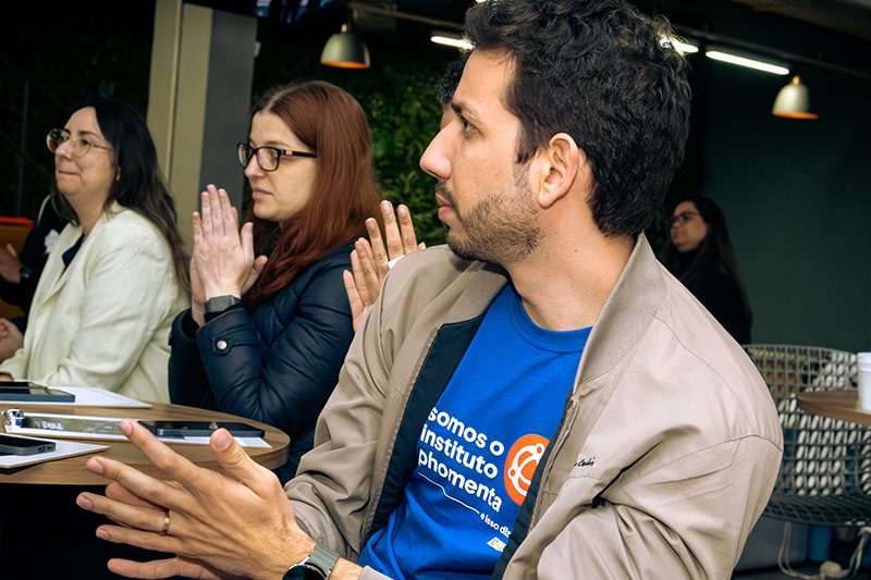 Rodrigo da Phomenta, Milena e Marina da Everest e Jungers  - Foto: Michel Mota | A&ccedil;&atilde;o Pela Paz