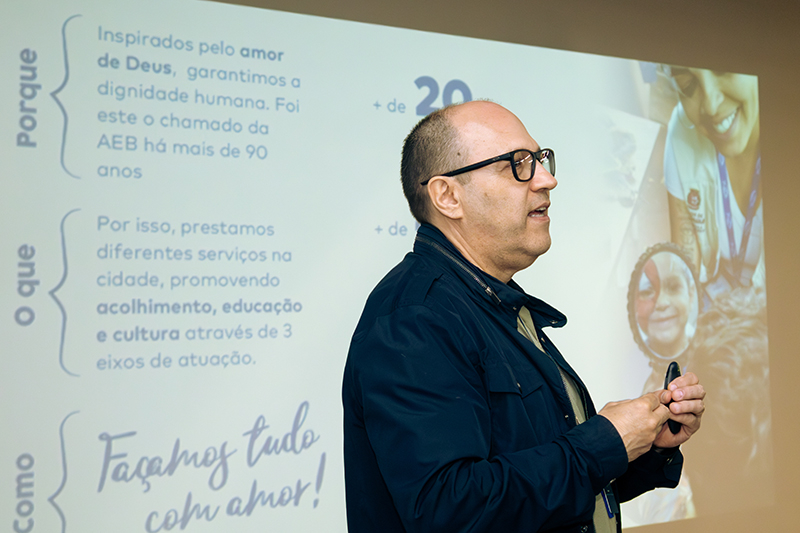 S&eacute;rgio Mendes da AEB - Foto: Michel Mota | A&ccedil;&atilde;o Pela Paz