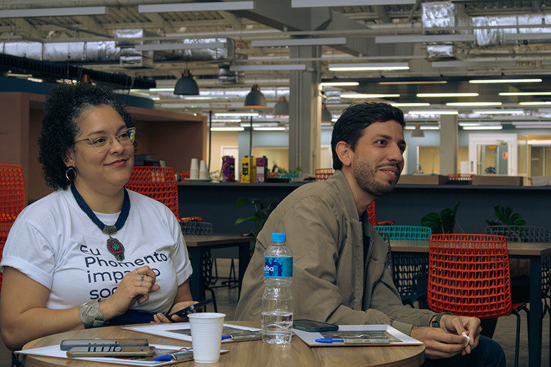 Aline Santos e Rodrigo Cavalcante da Phomenta - Foto: Michel Mota | A&ccedil;&atilde;o Pela Paz