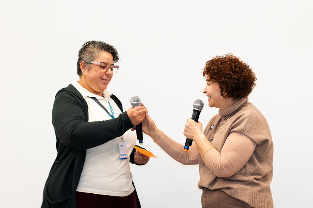 Participante conta seus sentimentos com a visita - Foto: Marcos Ferreira | A&ccedil;&atilde;o Pela Paz