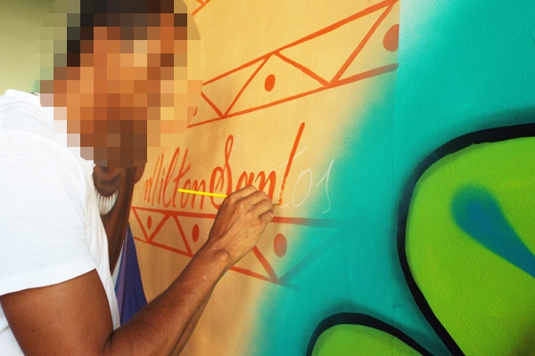 Reeducandos usam o conhecimento em graffiti como meio de ressocialização